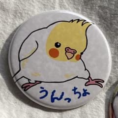 オカメインコ 缶バッジのサムネイル