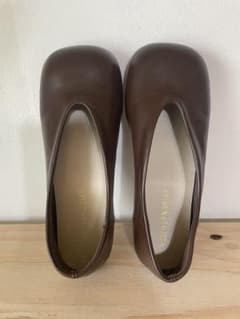 Brand new, unused Koppepan flat shoes, brown, square toe shoes.