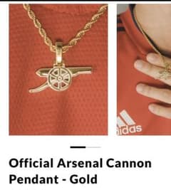 公式　arsenal アーセナル　ネックレス　ホワイトゴールド　CERNUCCI Arsenal CERNUCCI ネックレス ペンダント - メルカリ