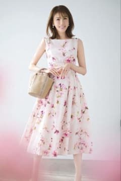 大人百花コラボトッカBLOOMING SPRING TIME ドレスワンピース