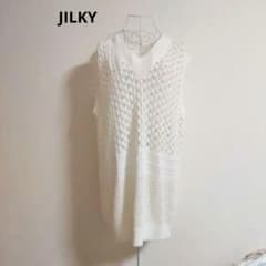 JILKY 질키 SCOTCLUB 롱 베스트 질레 V 넥 느긋하게
