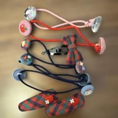 ファミリア ヘアクリップ チェック柄 2個セット - メルカリ