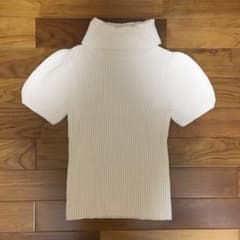 アニエスベー　半袖ニット　タートル　美品のサムネイル