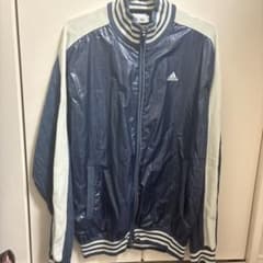 adidas ネイビー　ジャージ　ナイロンのサムネイル