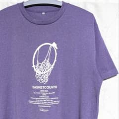 □BASKETCOUNT Tシャツ 紫XXL 速乾 ドライ バスケットカウント