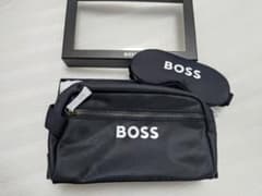 ヒューゴボス HUGO BOSS ポーチ&アイマスク タグ付き箱付 - メルカリ