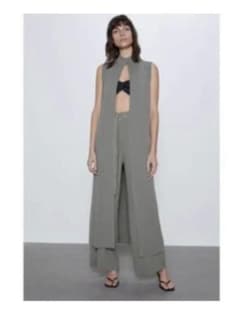 ZARA ロングニットベストのサムネイル