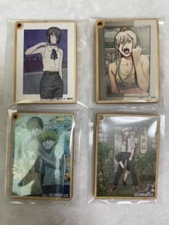 チェンソーマン アニメイトカフェ 木製キーホルダー4点セット - メルカリ