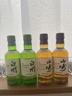 サントリー 山崎 白州 シングルモルト ウイスキー 180ml 4本セット