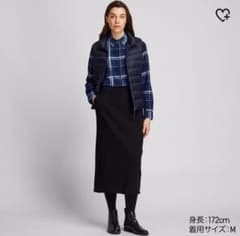ちぃ様専用 美品 ユニクロ UNIQLO リブタイトロングスカート S 黒のサムネイル