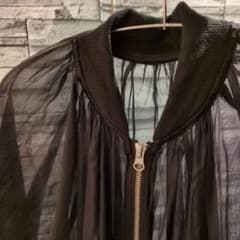 シースルー黒ボンバージャケットのサムネイル