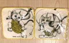 希少品⭐️ヒグチユウコ⭐️タオルハンカチ 風神雷神2枚セット GUSTAVE 