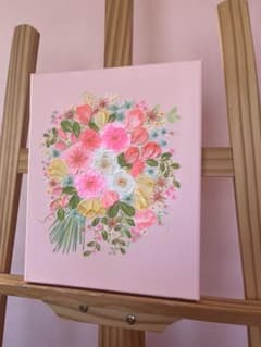 フラワーアート 花の絵 花柄 ボタニカル 花図鑑 花 花束 フラワー 母の