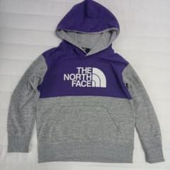 THE NORTH FACE フード付きトレーナー 紫/グレー　キッズ 140のサムネイル