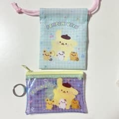 ポムポムプリン ランダム ポーチ 巾着 ゆるかわのサムネイル