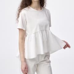GU 布帛コンビネーションT XSサイズ OFF WHITEのサムネイル