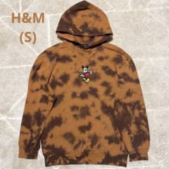 ⌒*p様 H&M ディズニーミッキー パーカー S 絞り染め 裏起毛 ユニセックのサムネイル