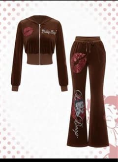 Betty Boop Set-up Brown Gal Velour