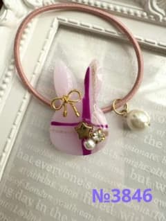 リリィ様お取り置き№3846 うさぎ型レジンヘアゴム - メルカリ