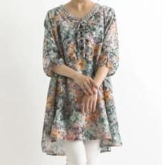 sawaalamode 七分袖 チュニック