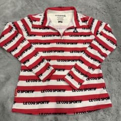 le coq sportif レディース ゴルフウェア 長袖 レッド Lのサムネイル