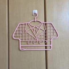昭和レトロ　ハンガー　ピンク　壁掛け