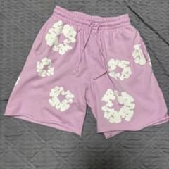 DENIM TEARS コットン ショートパンツ ピンク S