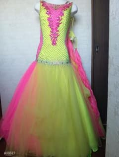 ＮＡＮＡKＡネオンイエローピンク社交ダンスドレス NANAKAネオンイエローピンク社交ダンスドレス - メルカリ