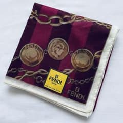 未使用・シール付き】 FENDI. フェンディ 大判ハンカチ ミニスカーフ