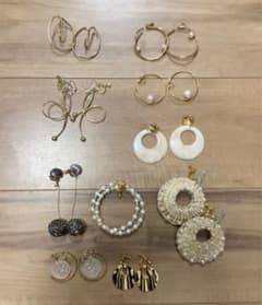 大ぶりイヤリング　10点セット☆お得☆のサムネイル