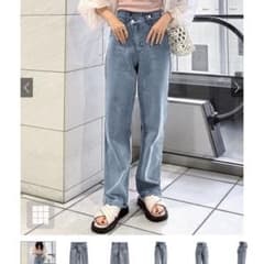 アシンメトリーデニムパンツのサムネイル