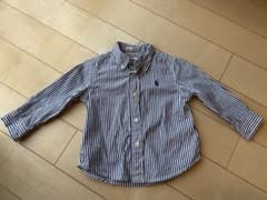 【美品】Ralph Lauren ストライプシャツ 12Mのサムネイル