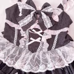♡ ゴスロリ ロリータ ジャンパースカート ブラック×ピンク ♡ - メルカリ