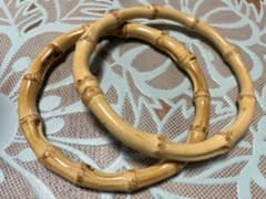 バンブー持ち手 2個セット バッグ用のサムネイル