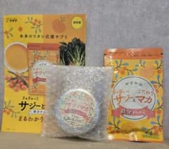 【新品未開封】やずや　サジーとマカ　62球　ケース付きのサムネイル