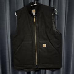 Carhartt カーハート US ダックベスト ブラック M 古着 ベストのサムネイル