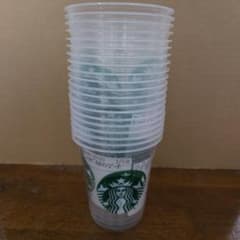 スタバ プラスチックカップ 使い捨て空き容器 使用済み20個 - メルカリ