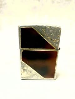 Zippo ライター べっ甲柄 エングレービング 本体のサムネイル