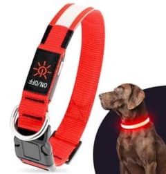 Illumifun LED犬用首輪 赤 Lサイズのサムネイル