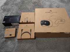 vive focus vision 有線キット　顔トラ　予備バッテリー付き vive focus vision 有線キット 顔トラ 予備バッテリー付き - メルカリ