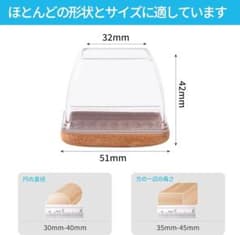 脚カバー上部35mm✕縦約28mm✕下部45mm　透明　8個+ 4個のサムネイル