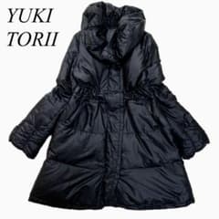 トリイユキダウンアイボリー 美品】Yuki Torii ダウンジャケット M 38 Aライン ブラック - メルカリ