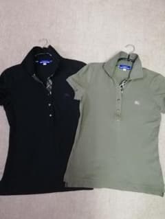 BURBERRY　BLUE LABELレディースポロシャツ2枚組　38サイズのサムネイル