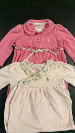 Ralph Lauren ロンパース ピンク 3M 2枚セットのサムネイル
