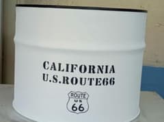 Route 66 デザインドラム缶リメイク プランター ホワイト CALIFORNIA U.S. ROUTE 66 ドラム缶リメイクプランター - メルカリ