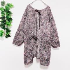 羽織り 浴衣 旅館着 ゆったり 個性的 デザイン マルチカラー 総柄 ポケット