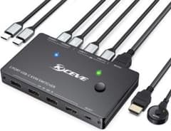 KCEVE KVMスイッチ USB3.0 KVM切替器 2入力1出力のサムネイル
