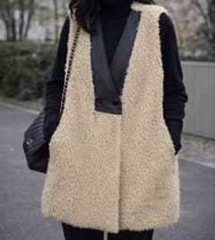 n*♡様 美品 MM⑥ Maison Margiela ファーベストコート n*♡様 美品 MM⑥ Maison Margiela ファーベストコート - メルカリ