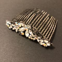 ほぼ未使用！夜会巻きコーム クリスタルカラーのサムネイル