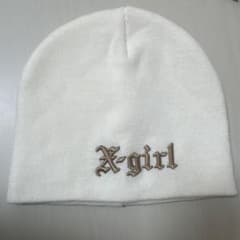 X-girl ホワイト ニット帽のサムネイル